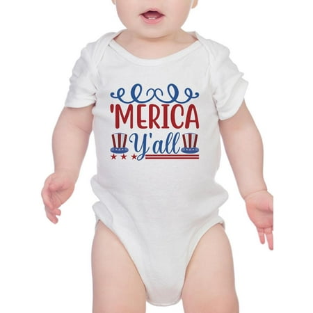 

Merica Y all Bodysuit Infant -Image by Shutterstock 12 Months