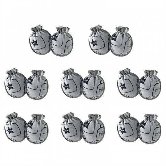 TELOLY 8 Pairs Baby Mittens,Cotton Mittens for Newborn Baby Girls,Baby Mittens 0-6 Months,Style1