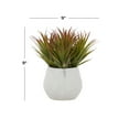 thumbnail image 4 of DecMode 9" Artificial Striped Stemmed Aloe Plant in Realistic Leaves and Ceramic Pot, 4 of 8