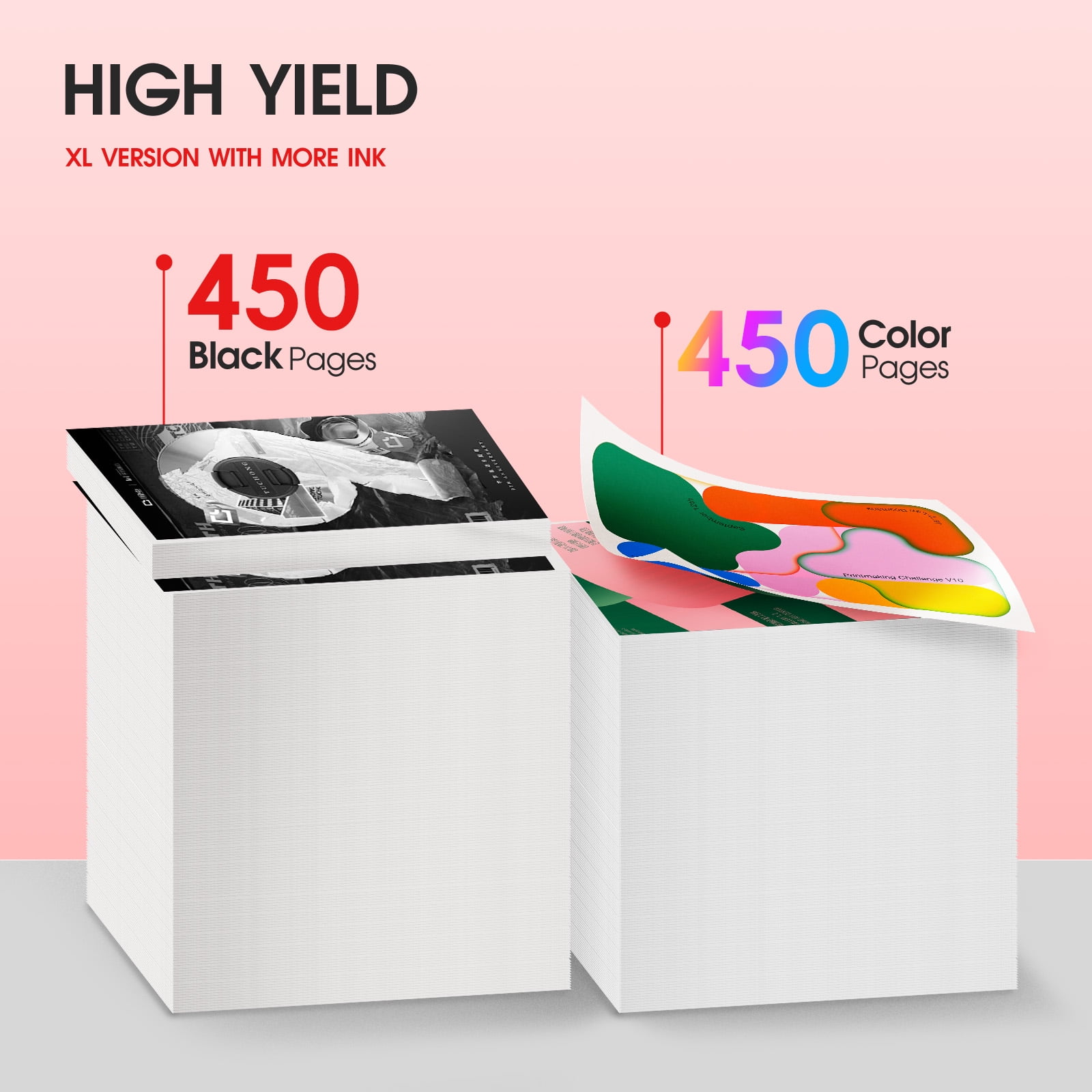 PG-275XL CL-276XL Ink Cartridge Black and Tri-Color 275 275/276 Ink Replacement for Canon TR4720 TS3522 TS3520 Printer - High Yield