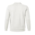 thumbnail image 5 of Ceisia Men Cable Knit Quarter Zip Collar Pullover Sweater Slim Fit Long Sleeve Casual Daily Business Knitted Polo Top White M Gift, 5 of 7