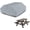 Gray, variant on Seal Skin Picnic Table Cover, Waterproof Elite PVC, All-Weather Protection (Beige, 75”L x 62”W x 30”H)