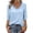 Light Blue [Mix & Save More] [Summer Savings], variant on Women's Casual Fashion Business Blouse Shirt Top with Pockets Flared Collar 3/4 Sleeve Loose Fit Solid Color Long Sleeve Office Wear Professional Attire | CSEONE,Army Green L