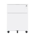 thumbnail image 6 of 2 Drawer Mobile File Cabinet with Lock Steel File Cabinet for Legal/Letter/A4/F4 Size, Fully Assembled except for Wheels, 6 of 6