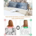 thumbnail image 4 of Blue Satin Pillowcase for Hair and Skin with Zipper, Soft Breathable Cooling Silk Pillow Cases, Retro Oil Painting Modern Abstract Art Aesthetics Body Pillow Covers Bed Pillows 20"x54", 4 of 6