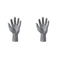 thumbnail image 1 of Soidarity Male Mannequin Hand Men's Hand Displays Bracelet Holder Jewelry Organizer Gris Izquierda 2piezas, 1 of 4