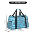 thumbnail image 3 of Kuqiui Dolphin Print Foldable Travel Duffel Bag Tote Carry on Luggage Bag Personal item Sports Gym Bag Water Resistant Weekender Overnight Bags for Women and Men, 3 of 7