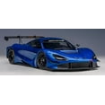 thumbnail image 4 of McLaren 720S GT3 Azure Blue Metallic 1/18 Model Car by Autoart, 4 of 11