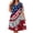 Z11 Multicolor, variant on Erwazi Summer Plus Size Dresses for Women 4th Of July Printed Crew Neck Sleeveless Ankle Length Dress Celebrations Outdoor Parties Activities Casual Dresses
