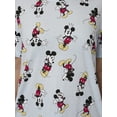 thumbnail image 5 of Women's Plus Size Disney Mickey Mouse T-Shirt All-Over Print Blue Cotton Poly, 5 of 8