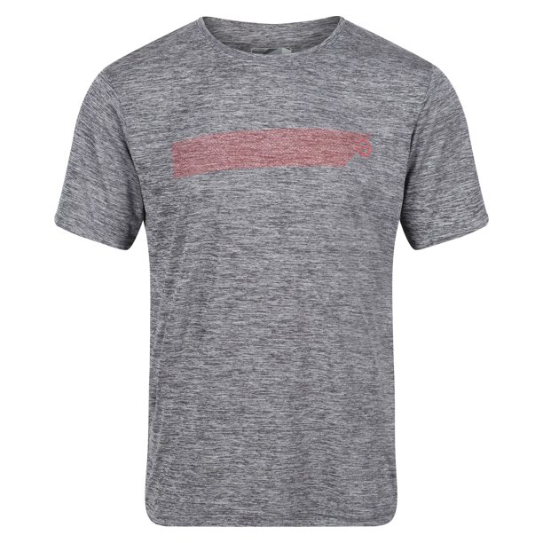 Regatta - Camiseta Fingal VI Jaspeada para Hombre (Negro)