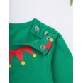 thumbnail image 7 of DPOIS Infant Baby Boys Girls Christmas Santa Elf Costume Outfit Shirt Top Stripe Pants Hat, 7 of 7