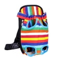 thumbnail image 2 of SPRING PARK Pet Dog Sling Legs Out Design Outdoor Travel Durable Canvas Portable Mesh Cloth Front Chest Pack Carrier Backpack Shoulder Bag For Dogs Cats Puppy Carriers Bag, 2 of 7