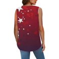 thumbnail image 6 of HEILAU Independence Day Shirts for Women American Flag Graphic Tees Sleeveless Tank Top Vest Ruffled Square Neck Printed Shirt 2025 Summer Casual Loose Cute T Shirt Summer Tops, 6 of 8