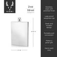 thumbnail image 4 of Viski Stainless Steel Slim Flask for Liquor, Whiskey, Vodka, Rum, Gifts 2oz, 4 of 6