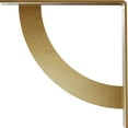 thumbnail image 4 of Ekena Millwork 2"W x 14"D x 14"H Bulwark Steel Bracket, Hammered Gold, 4 of 12