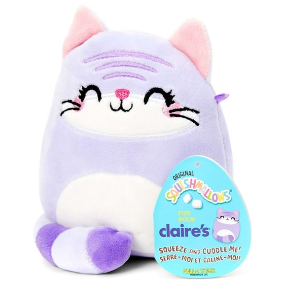 Squishmallow 5" Plush:  Jingles the Purple Cheshire Cat