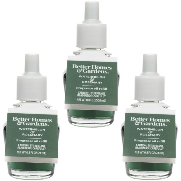 Watermelon & Rosemary Fragrance Oil Refill, Better Homes & Gardens, 24 ml, 3Pack
