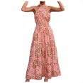thumbnail image 1 of Vestido estampado de lazo de cuello sin espalda sexy de verano para mujer OAVQHLG3B Store  lin121212, 1 of 5