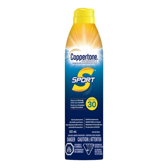 Coppertone Sport Sunscreen Continuous Spray SPF 30, Sweat Resistant