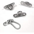 thumbnail image 5 of Ganchos En U Con Placa De Ojo De Almohadilla De 1,8 Pulgadas De Acero Inoxidable + Gancho De Presión De Acero Inoxidable, Gancho De Grapas Con Herrajes Marinos Con Tornillos, Paquete De 8 Hushtong, 5 of 5