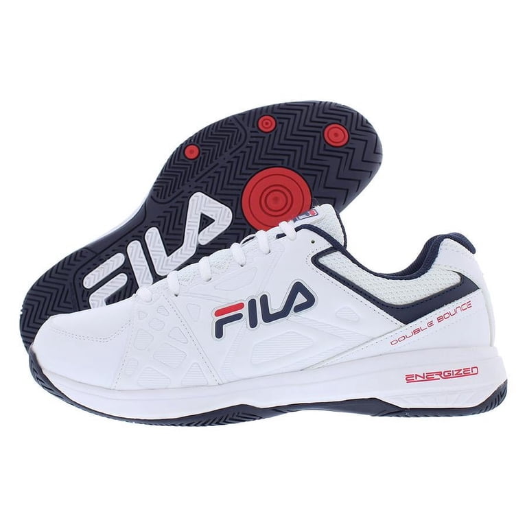 Fila White, Red, and Navy Men’s Sneakers 11.5 Fila Corda Mens Shoes Size 11.5, Color: White/Navy/Red  main image 2