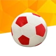 thumbnail image 2 of KAKOWELY Almohada creativa de balón de fútbol, cojines de peluche para el hogar y la oficina (rojo y blanco, 20 cm), 2 of 4