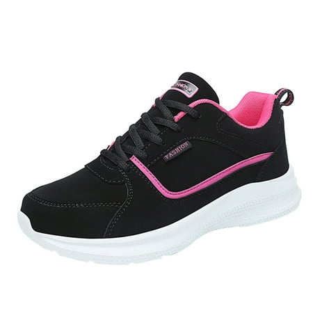 

NECHOLOGY Work Women s Max Cushioning Wide Sneaker Ladies Shoes Fashion Leather All Large Sneaker Wedges Shoes for Women Technicalsportshoe Pink 8