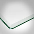 thumbnail image 3 of Dulles Glass 36"x72" Rectangle Table Top 3/8" Thick, Beveled Polished Tempered Glass with Radius Corners for Indoor Dining or Outdoor Patio, 90 Pounds, 3 of 9
