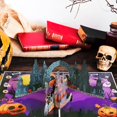 thumbnail image 3 of 3D Halloween Horror Birthday Greeting Card, Haunted House Tombstone Theme Laser Cut Pop-up Design, Envelope Included, 3 of 6
