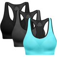 thumbnail image 1 of Sujetador deportivo BHRIWRPY Racerback con almohadillas de alto impacto para mujer, 1 of 5