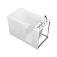 thumbnail image 3 of Meditub Collection 32 in. L x 60 in. W Right Side Drain Soaker Jetted Bathtub in White with Fast Filling Faucet Set, 3 of 4