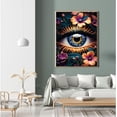 thumbnail image 4 of Floral Eye Diamond Painting Kit, 5D Full Drill DIY Art, Colorful Flower Eye Wall Decor for Home, 4 of 6