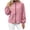 Pink, variant on HAiming Women's Lightweight Jackets Long Sleeve Full Zip Casual Jackets Summer Fall Going out Jackets with Pockets