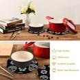 thumbnail image 6 of Skull 2 Pack Pot Holders Trivets, Heat Resistant Hot Pads for Kitchen Table Decoration Trivets for Hot Dishes/Pot/Bowl/Teapot/Kitchen Hot Pads Trivets, 7" + 9.45", 6 of 7