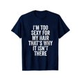 thumbnail image 3 of Men'S Humorous T-Shirt - [My Hair Funny Baldness] Joke Tee, Round Neck Short Sleeve, Black with White Text, Casual Comfortable Style, Men'S Fun Quote, 3 of 6