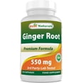 thumbnail image 1 of Best Naturals | Ginger Root, 550 Mg, 120 Caps | Raíz de Gengibre, 120 Cápsulas, Suplemento para el Apoyo de las Náuseas, 1 of 3
