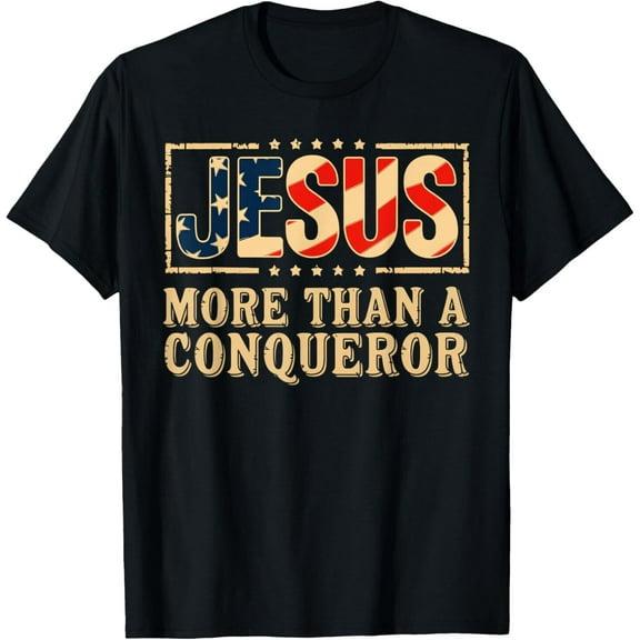 Sam Soft Jesus More Than A Conqueror T-Shirt Cotton Tee