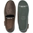 mens wide moccasin slippers