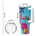 thumbnail image 4 of KLL Beach Flamingo Trio Print 40oz Stainless Steel Insulated Car Cup Coffee Mug with Spillproof Lid - Keep Your Drink Hot or Cold on the Go, 4 of 8