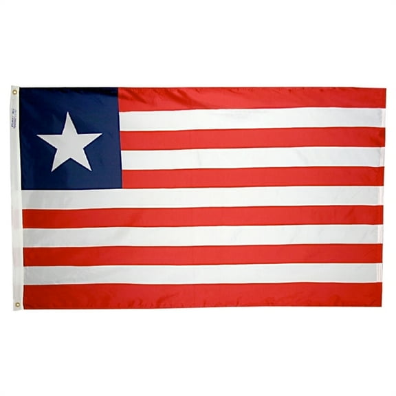 2x3' DURAWAVEZ LIBERIA NYLON FLAG CH&G