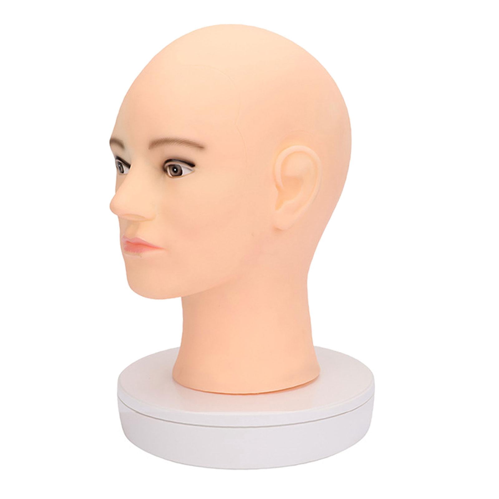 Stgfyxgs Makeup Doll Head Male Mannequin Head Training Professional Male Hair Model Head for Necklace Hats Wigs Making Styling Glasses style A