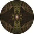 thumbnail image 1 of Ahgly Company Machine Washable Indoor Round Transitional Midnight Gray Area Rugs, 6' Round, 1 of 7