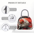 thumbnail image 4 of Easygdp Abstract Red Koi Fish Art Bolsa de Almuerzo Insulada Grande, Forro de Aluminio, Diseño Espacioso, a Prueba de Fugas, Ideal para Trabajo, Picnics, Viajes y Actividades al Aire Libre, 4 of 6