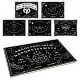 thumbnail image 5 of Tablero de péndulo de madera con forma de ouija parlante con plancheta, kit de adivinación de radiestesia negra, juego de caza de espíritus, mensaje metafísico, decoración para paganos wiccanos, 11,8, 5 of 7