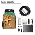 thumbnail image 6 of Haiem Starfish And Seashell 1 Backpack - Stylish and Durable 15-inch Laptop Backpack with Waterproof Oxford Fabric, 6 of 7