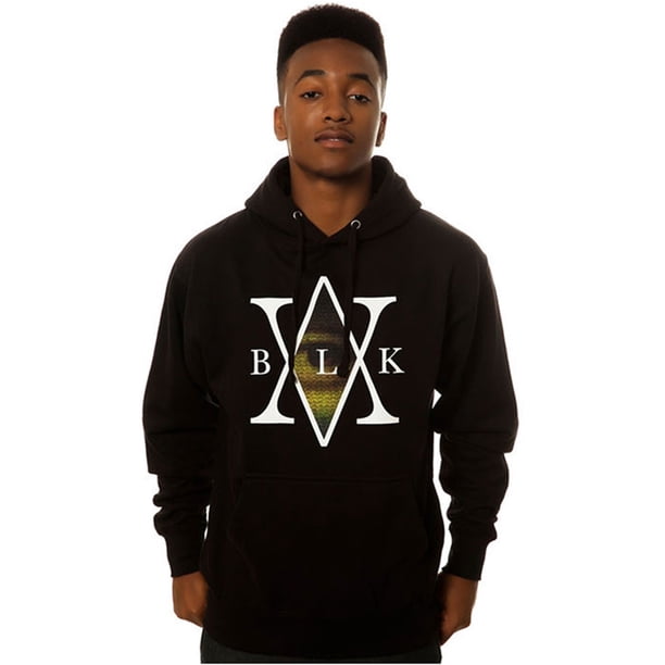 Black Scale Mens The Mona's Traditional Interlock Logo Sudadera con capucha negro M Black Scale Sudadera