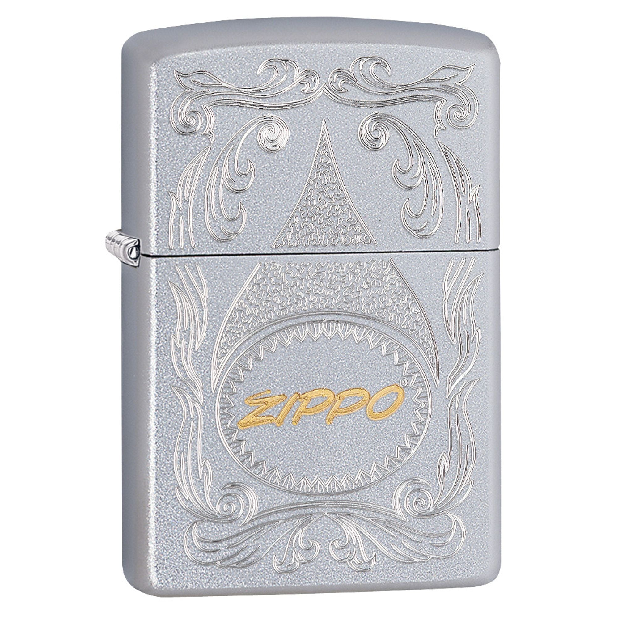Zippo Lighter: Ornate Design Engraved - High Polish Chrome 78498