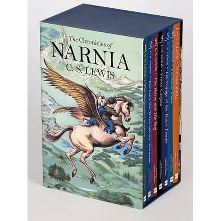 Pre-Owned The Chronicles of Narnia Full-Color Paperback 7-Book Box Set: The Classic Fantasy (Paperback) by C S Lewis