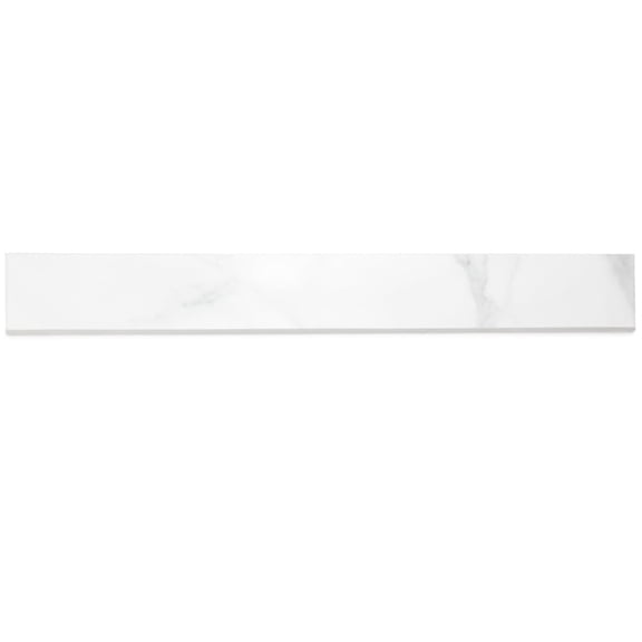 The Tile Life Adonis Pure 3" x 24" White Matte Porcelain Bullnose Tile